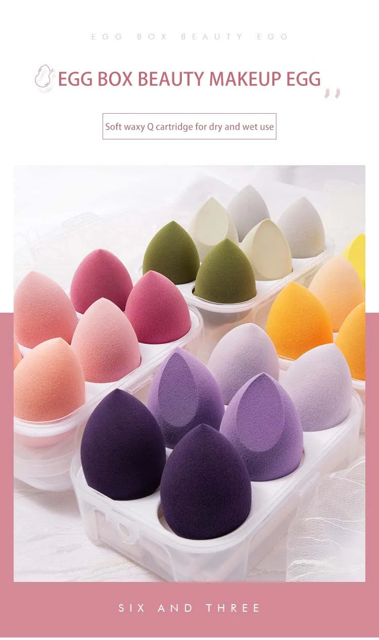 4pcs Makeup Sponge Blender Beauty Egg Cosmetic Puff Soft Foundation.