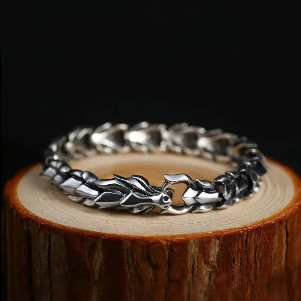 Vintage Silver Bangle For Men Jewelry Fashion