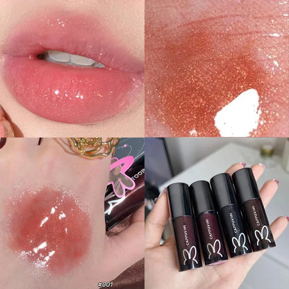 fine glitter glass lip gloss