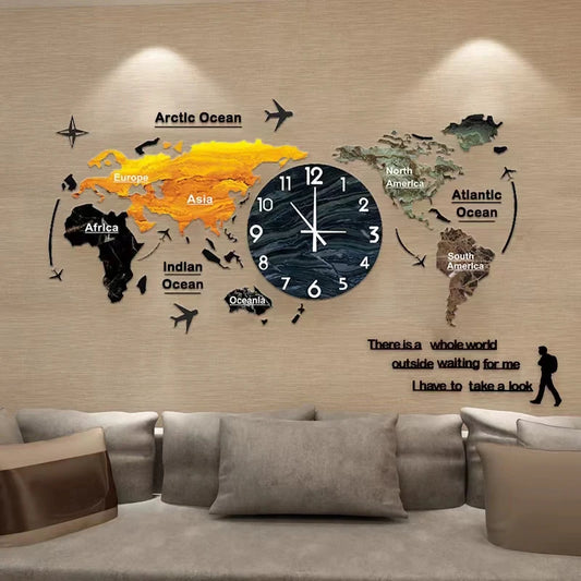 Unique Acrylic Wall Clock 3D