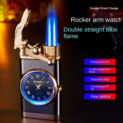 Windproof Gas Lighter Wrist Watch for Men.