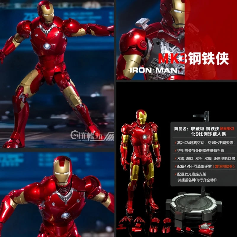 Original 1/9 Iron Man 24cm Mk3 Marvel Legends.