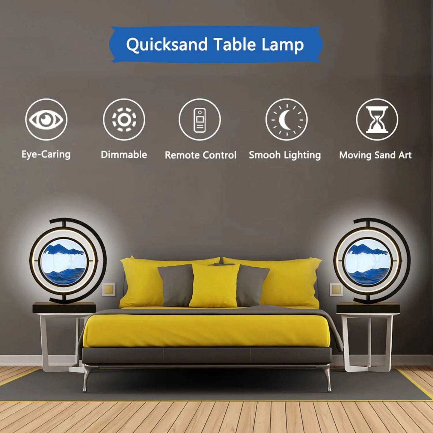 Adjustable Brightness LED Sands of Time Lamp.