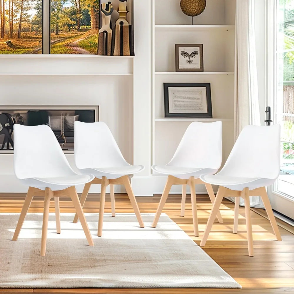 dining area with this Set of 4 Mid Century Modern Dining.