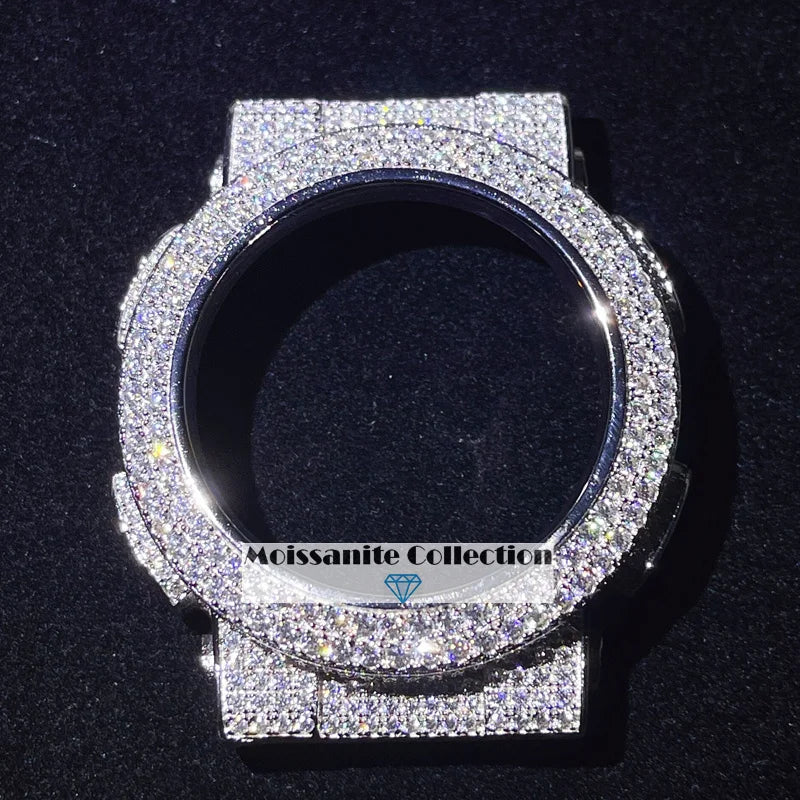 925 Silver Moissanite Diamond Watch Bezel.