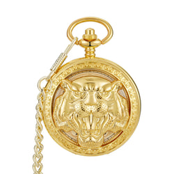 Lion Bear Love Dad Quartz Pocket Watch