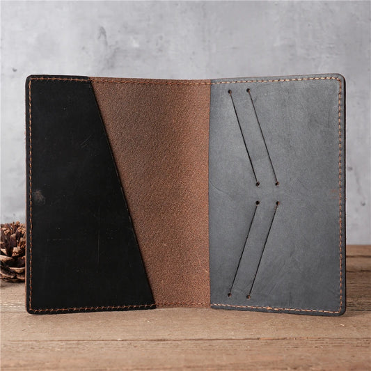 Passport Cover for Men Genuine Leather Male Business Credit.