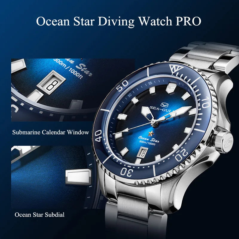 Seagull Ocean Star 300m Diving Watch.