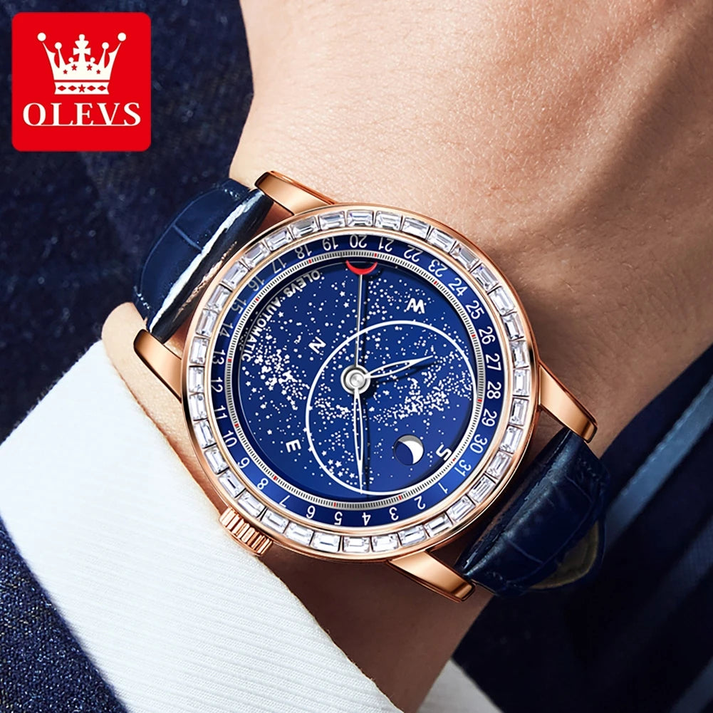 OLEVS Automatic Watch Luxury Mechanical Wristwatch.