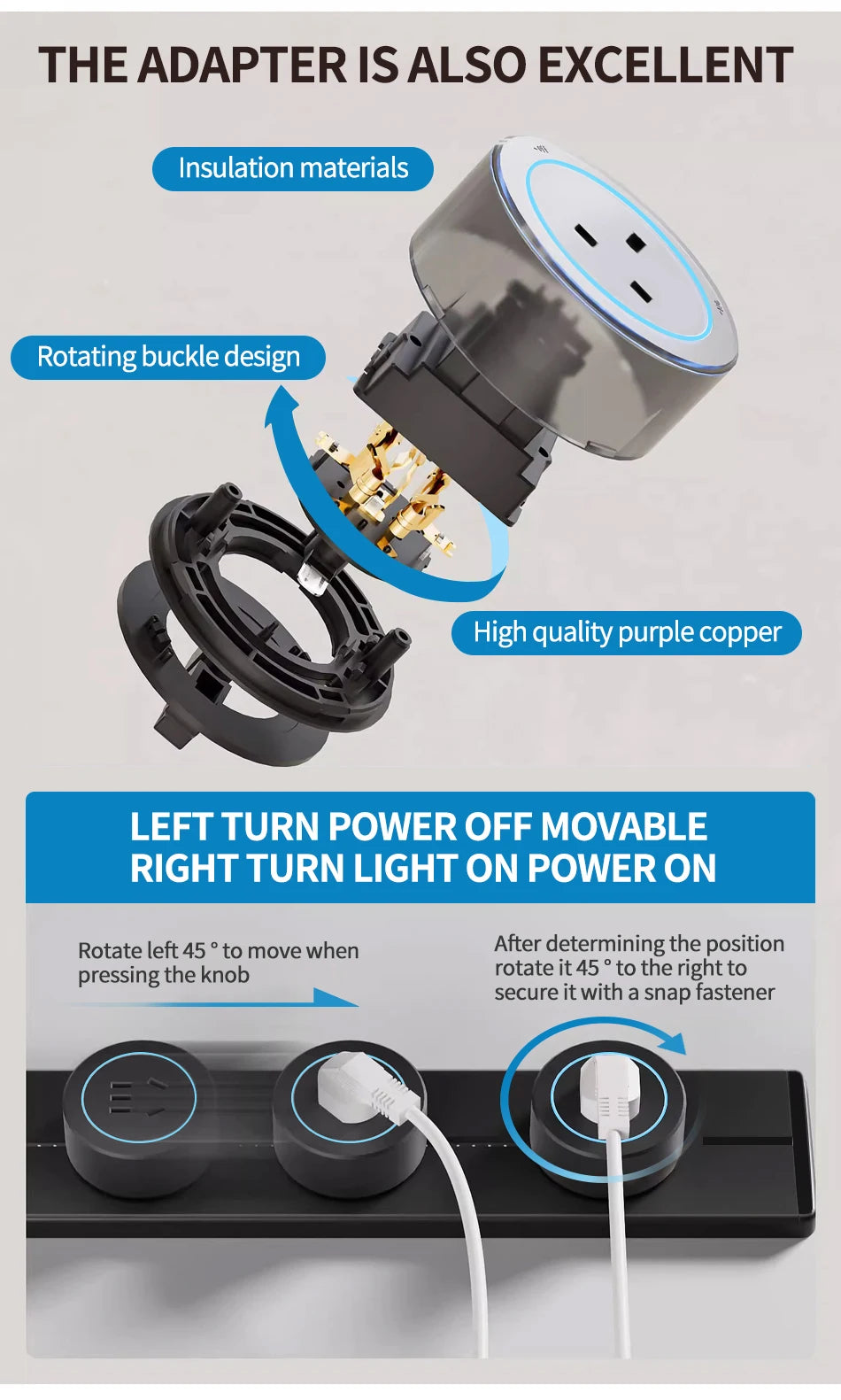 &nbsp;Wall Power Rail Socket