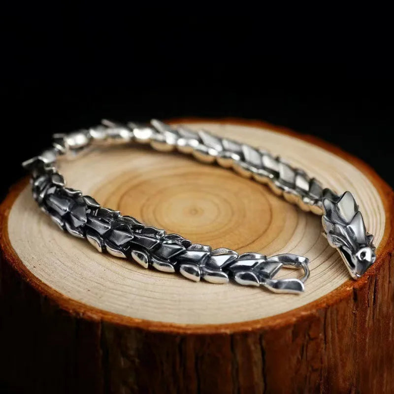 Vintage Silver Bangle For Men Jewelry Fashion