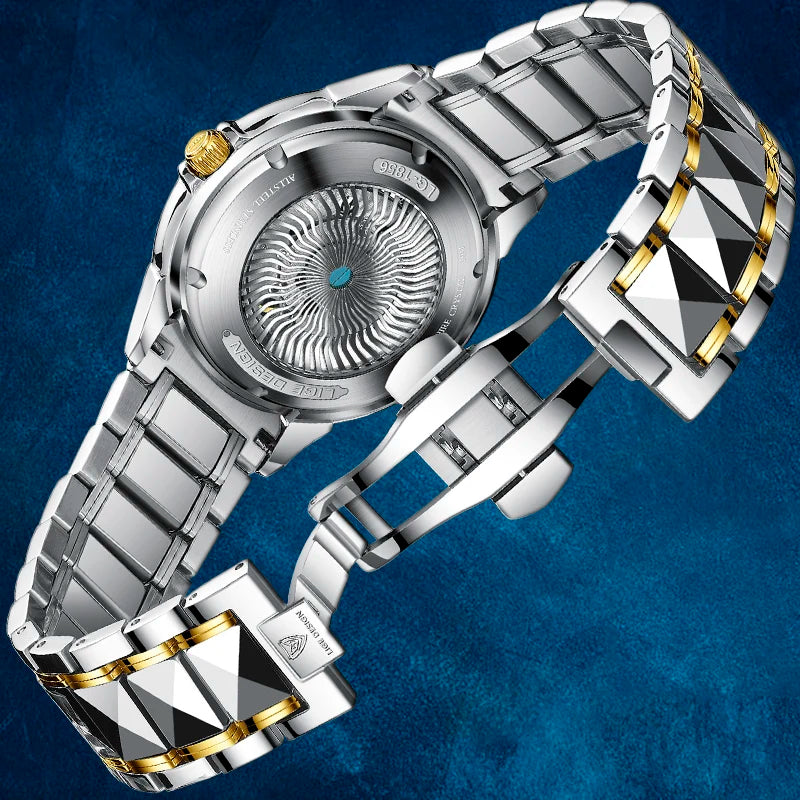 LIGE DESIGN New Men Mechanical Wristwatches .