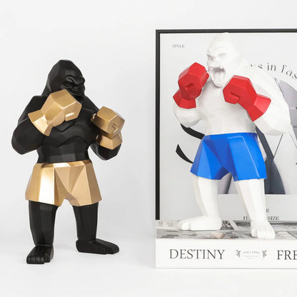 Creative Boxing King Kong Sculpture.