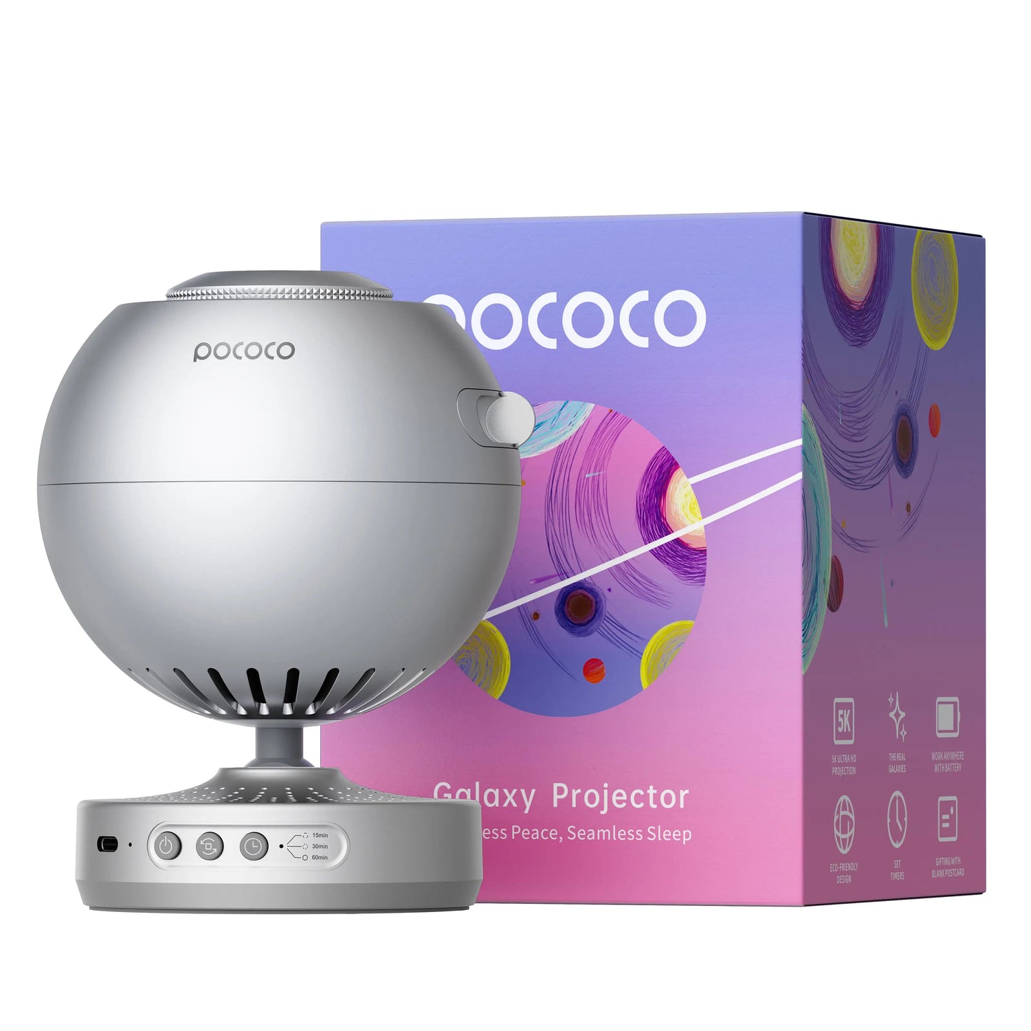 POCOCO Galaxy Projector Galaxy Light Projector Star Projector Night Light Lamp with High-Definition Soft Light for Children&