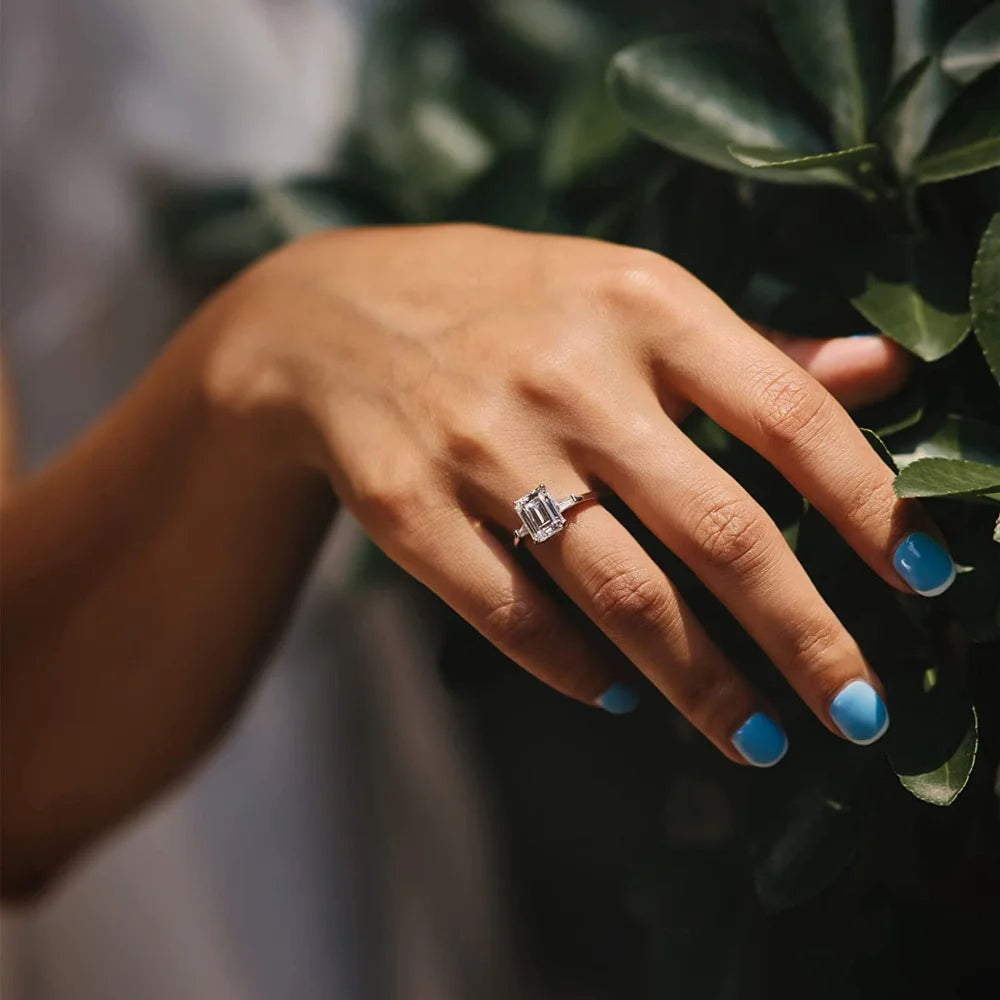 Silver Engagement beautiful Rings.