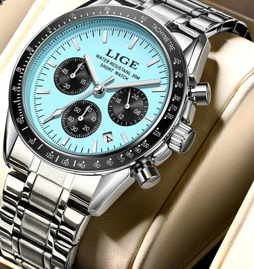 Luxury Business Men Watches Stainless WristWatch.