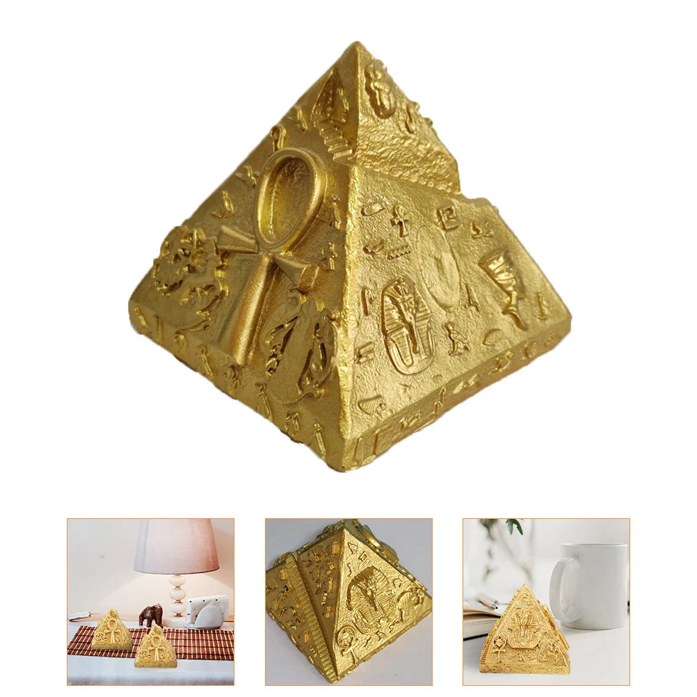 Pyramid Egyptian Statue Fish Accessories Desktop