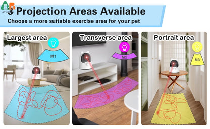 Cat Laser Toys for Indoor Cats, Random Trajectory Laser Cat Toy, Interactive Cat Toys for Bored Indoor Adult Cats/Kittens/Dogs