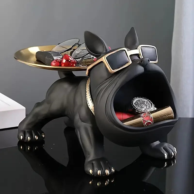 Multi-purpose bulldog animal statue creative ornaments living room study bedroom decoration home interior decoration accessories