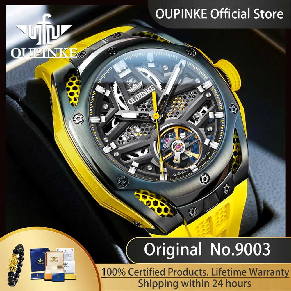 OUPINKE 9003 Hollow Automatic Mechanical Watch.