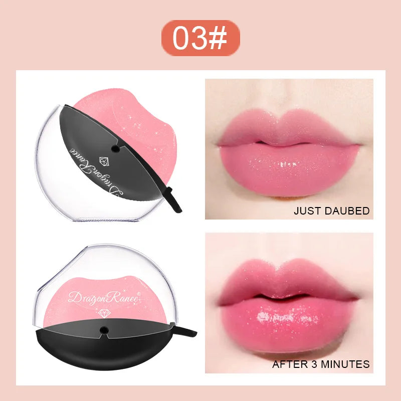 Lip-shaped Lipstick Makeup Temperature Color.