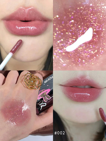 fine glitter glass lip gloss