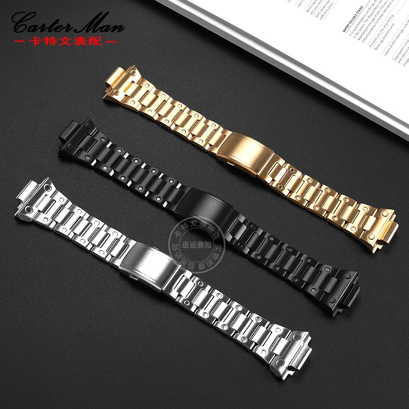 Precision steel watch strap case for Casio G-SHOCK