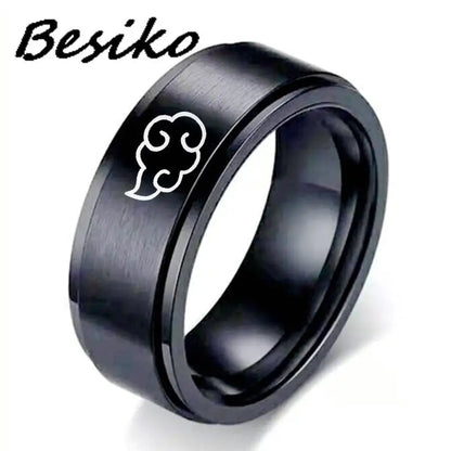 Japanese Cosplay Cloud Spin Stainless Ring