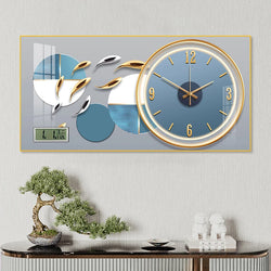 Simple modern fashion aluminum wall clock.