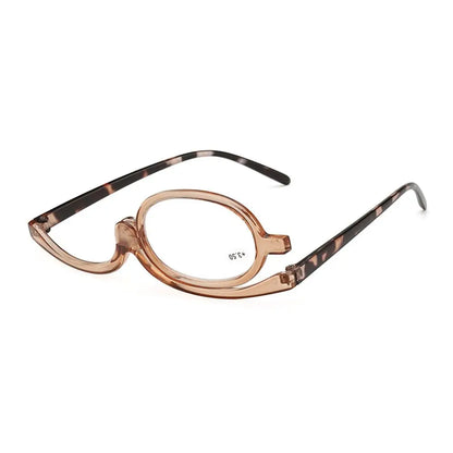 design rotating makeup reading glasses magnifying make