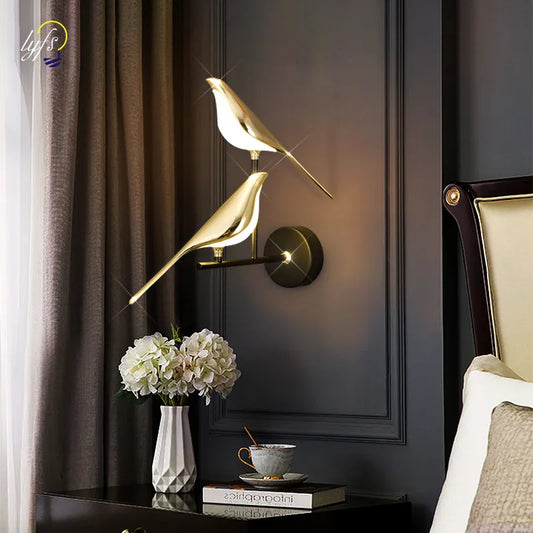 Nordic Magpie LED Wall Lamp Indoor Lighting For Home.