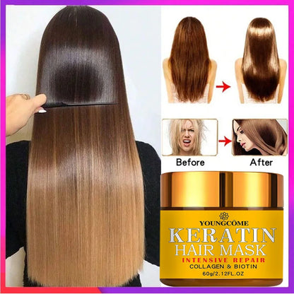 Hair Repairs Hair Mask Biotin Collagen Keratin Treatment Hairs Conditioner Hair Essential Oil Nourishing for Dry Damaged