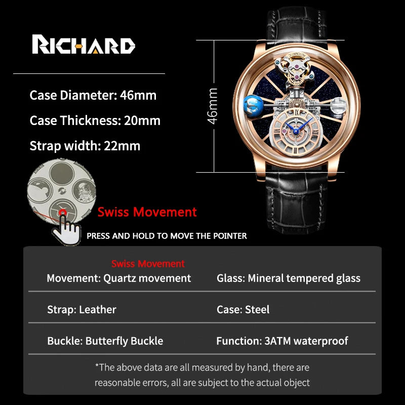 Jacob&Co Richard Mens Watches Diamond Tourbillion.