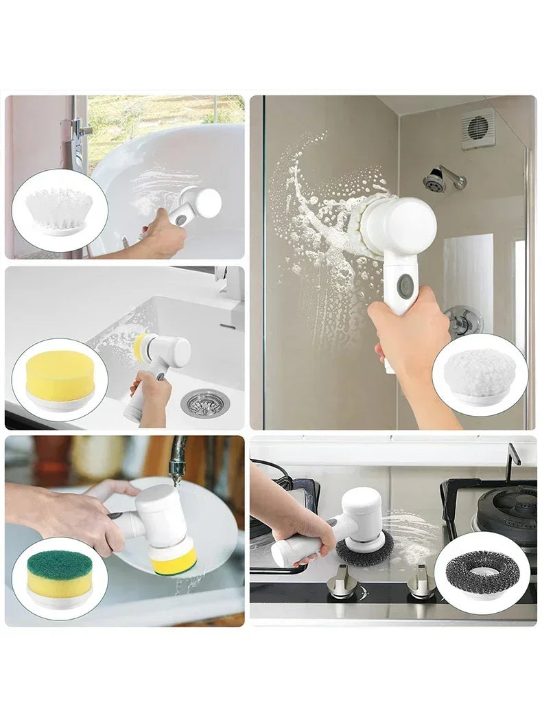 New Electric Spin Scrubber,Bathroom Cleaning Brush.