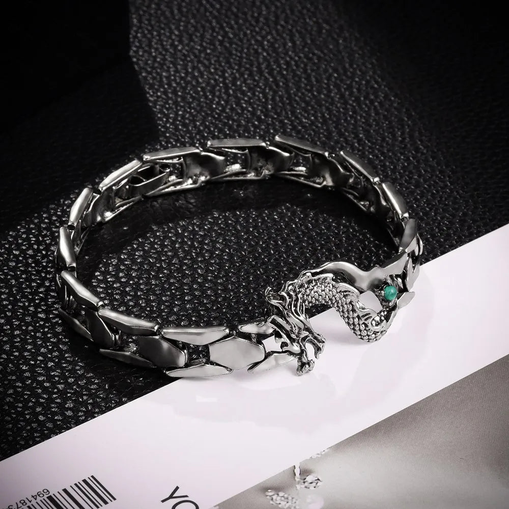 Trend Fierce Dragon Totem Bracelet Charming Men's Bracelet New Fashion Party Gift Accessories Jewelry Wholesale