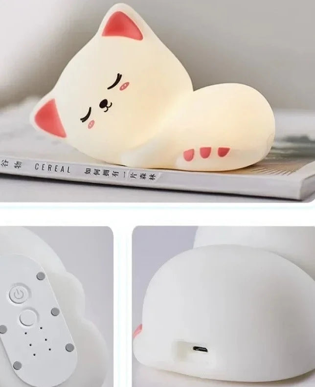 CUTE Cat Seven Colors LED Night Lights