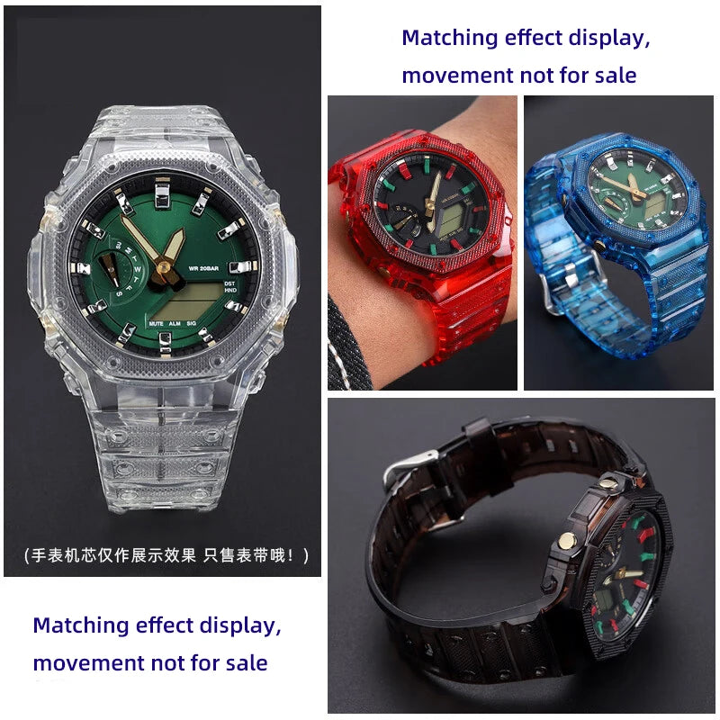 Waterproof Sports Silicone Watch Case For Casio.