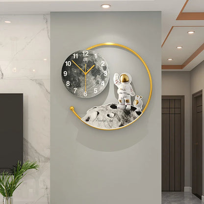 Astronaut Moon Landing Wall Clock Light.