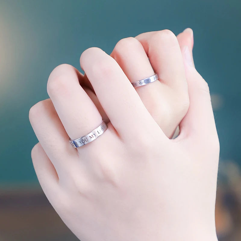 Cople Rings Women Men High quality.