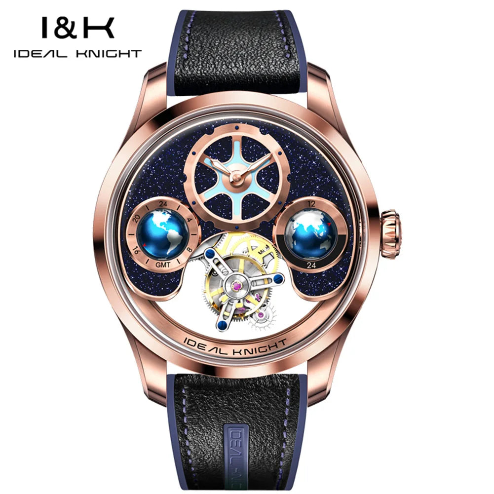 IDEAL KNIGHT 6805 Mechanical Watch for Men Automatic Movement Official Certification 100% Original High-end Man Hand Clock NEW