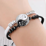 2pcs Dragon Totem Tai Chi Couple Bracelets