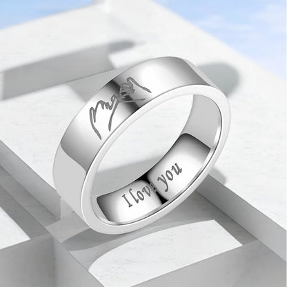 Celebrate love with the Titanium Steel Finger Ring for Couples