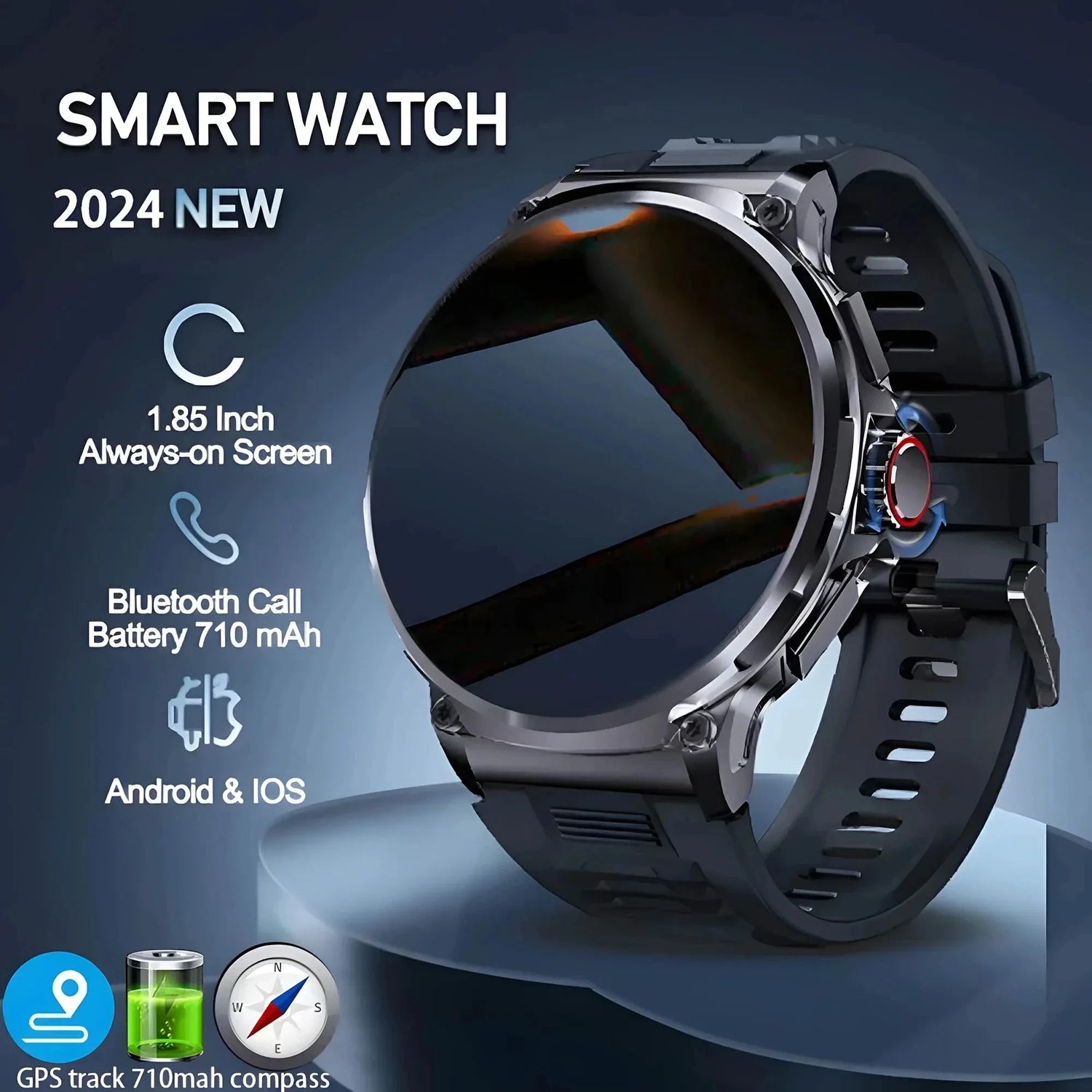 Huawei Xiaomi GPS Smart Watch Men.