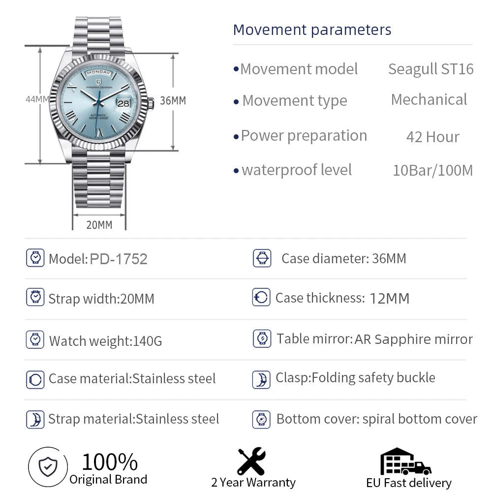 PAGANI DESIGN 2024 New DD36 Men's Watches.