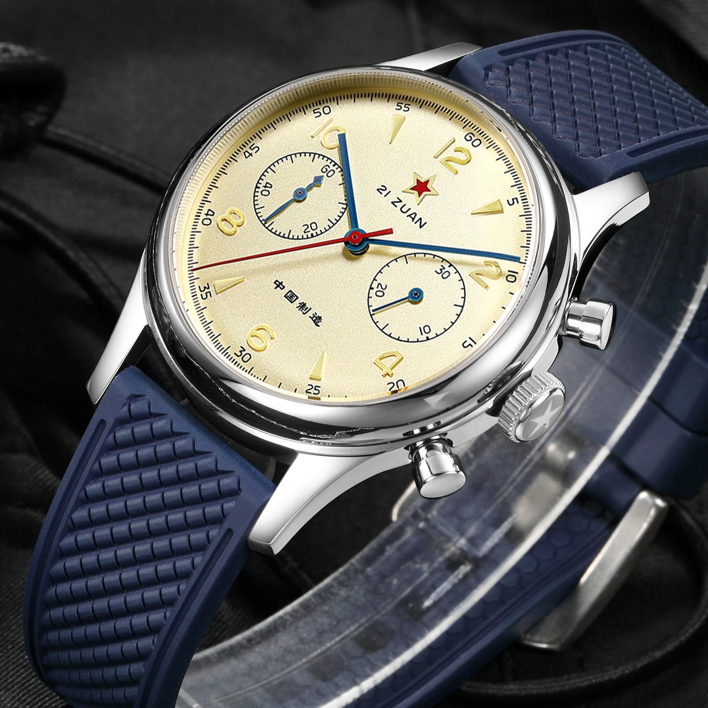 RED STAR Men's Mechanical Watch 1963 Chronograph