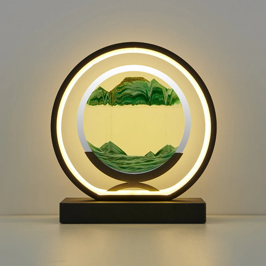 LED Round Hourglass Table Lamp 3D.