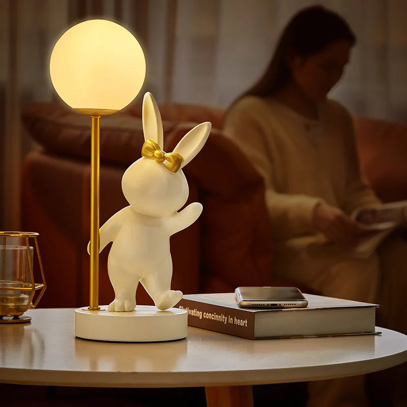 designer Table Lamp Luxury Birthday Gift bunny lamp.