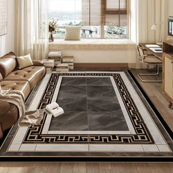 Black Gold carpet for living room Luxury.