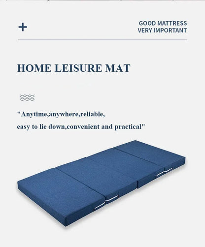 Memory Simple Foam Folding Mattress Mat Tatami Yoga Pad Foldable Sponge Mattresses for Office Lunch Break Single Bed Furniture