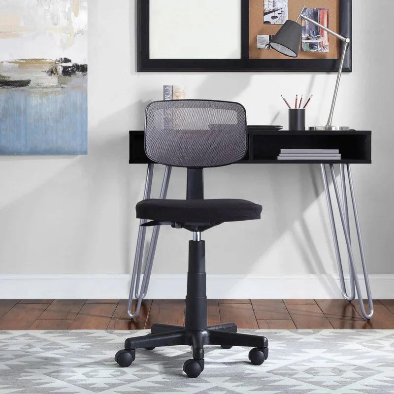 Mainstays Mesh Task Chair with Plush Padded Seat, Gray